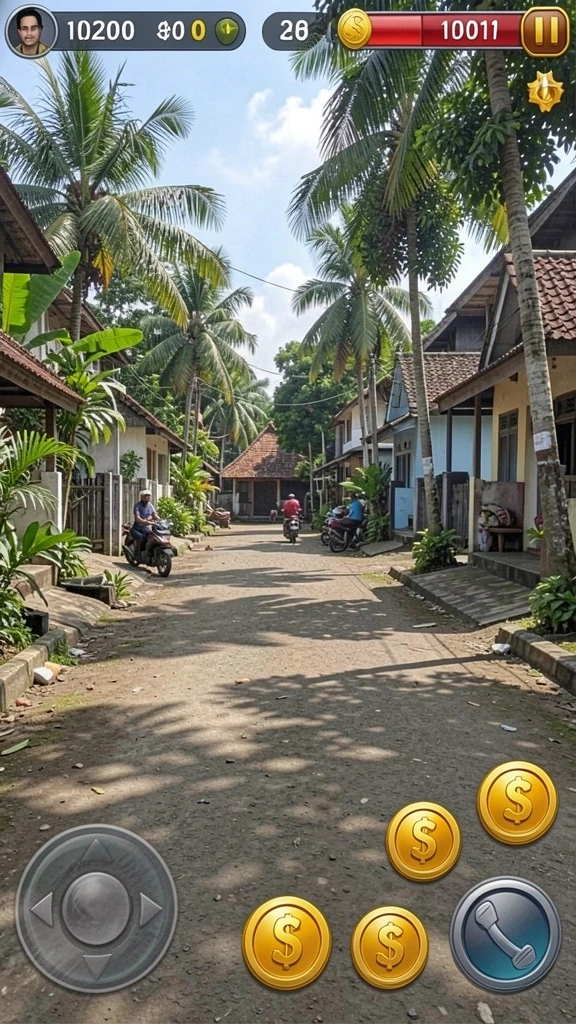 Tampilan awal permainan yang menarik dan mudah dimengerti.