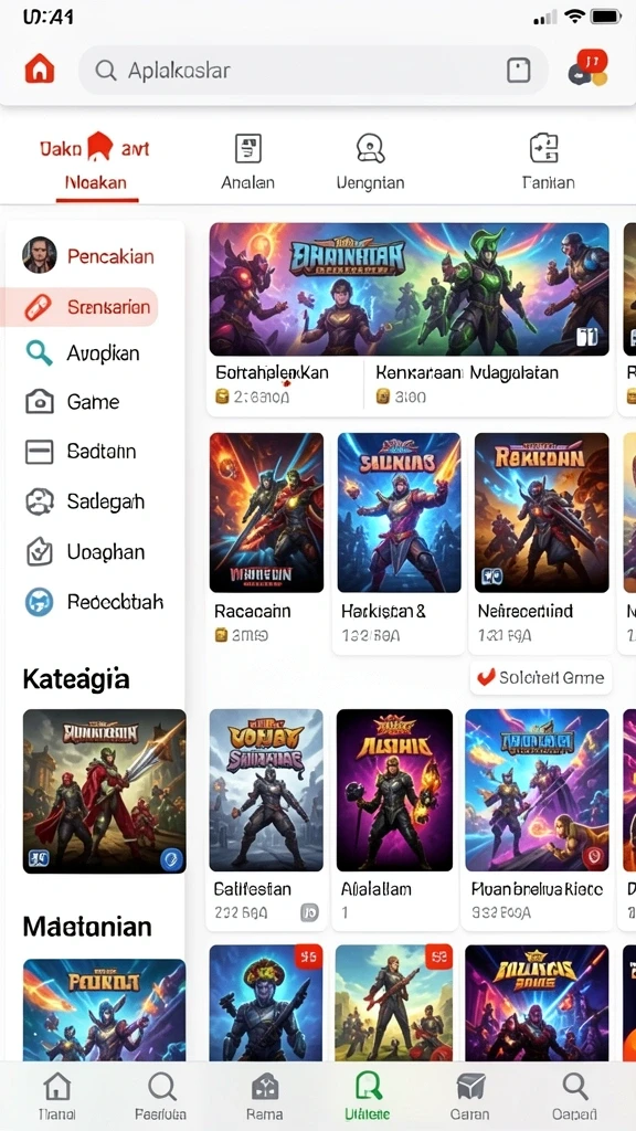 Sesi permainan yang penuh aksi dan tantangan.