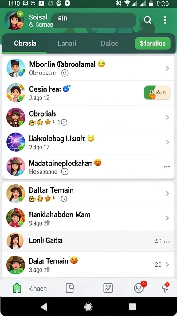 Tampilan awal aplikasi BOKEDOMINO yang menarik.
