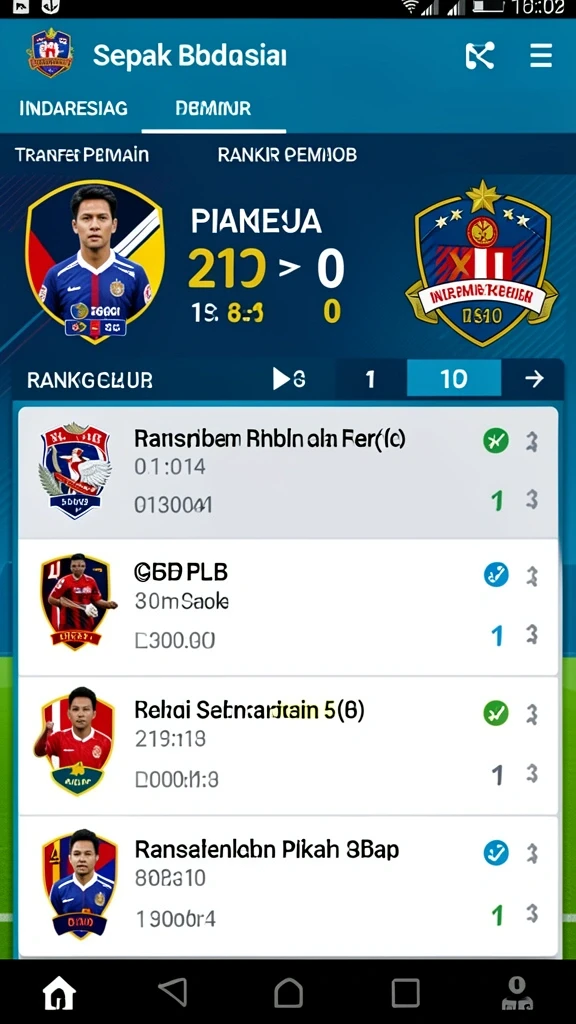 Tampilan menu utama yang intuitif dan menarik.