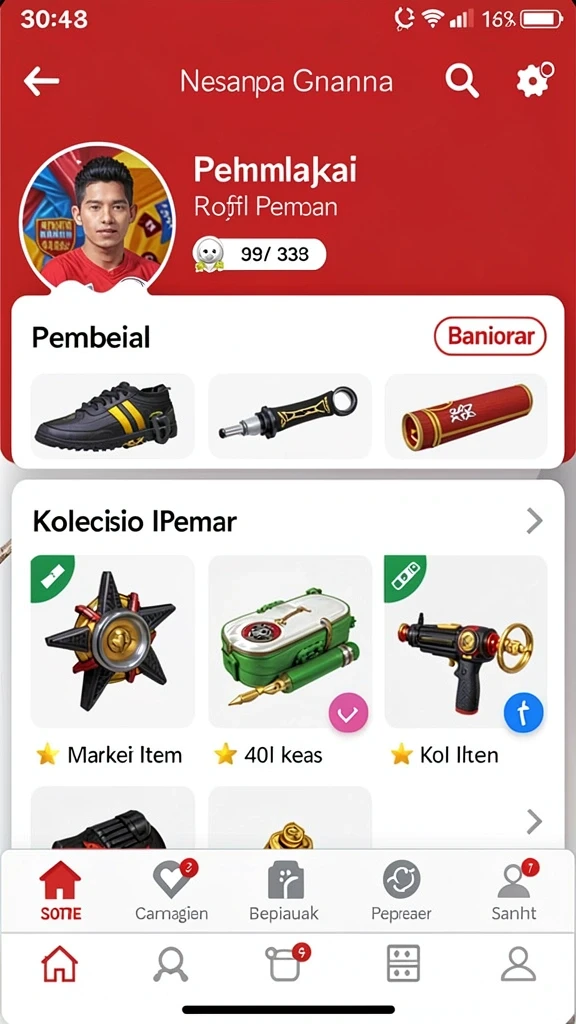 Banyak tema permainan yang menarik dan bervariasi.