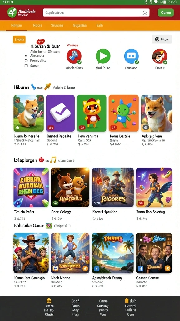 Pengguna sedang menikmati mode multiplayer yang seru.