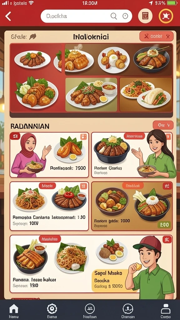 Tampilan antarmuka yang ramah dan intuitif.