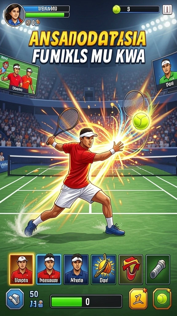 Berinteraksi dengan karakter dalam game yang unik.
