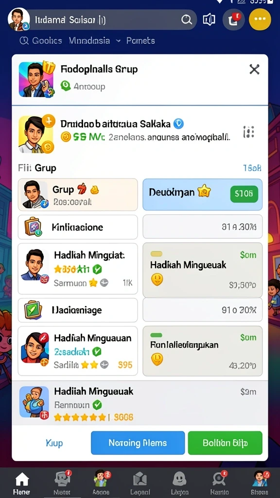 Tampilan karakter utama dalam JEPANG77 yang menawan.