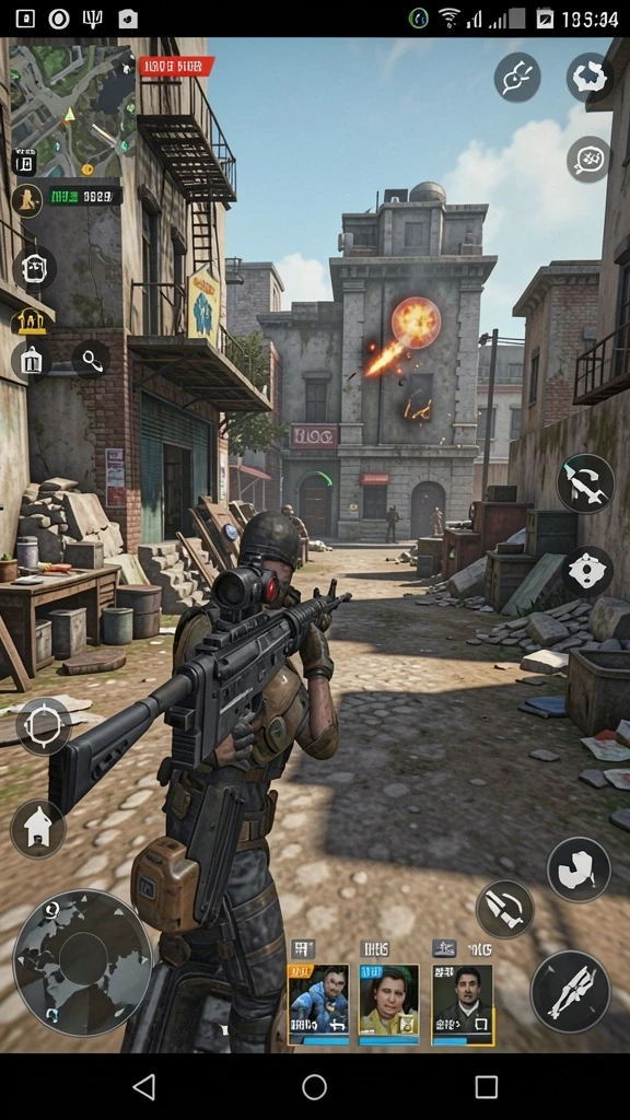 Screenshot menunjukkan aksi karakter utama dalam pertempuran.