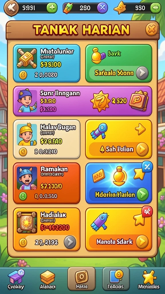Tangkapan layar ketiga memperlihatkan level baru yang menantang.