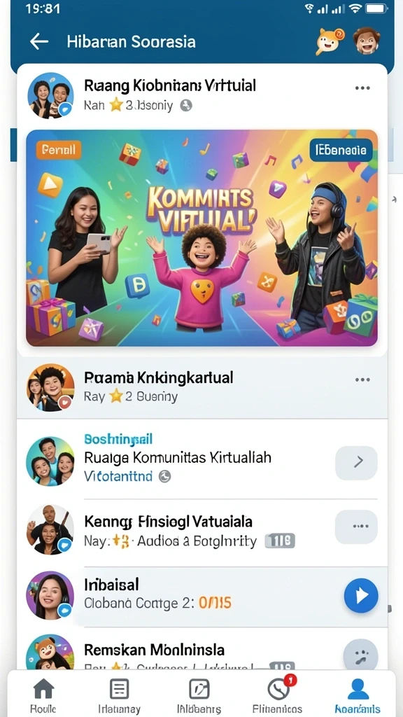 Mode permainan yang seru dan interaktif.