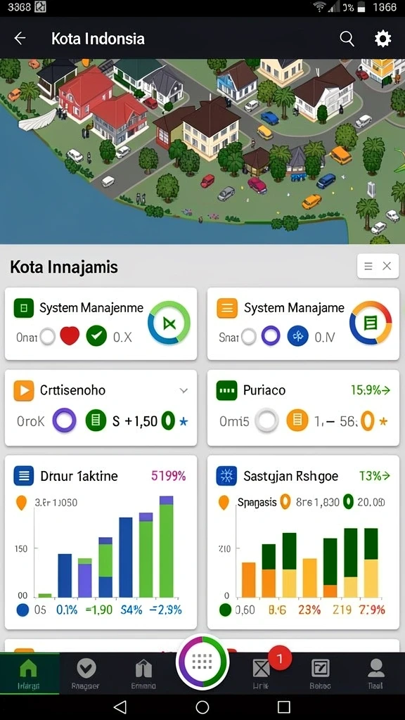 Tampilan menarik dengan variasi permainan yang beragam.