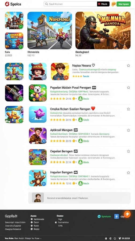 Karakter dan skin unik yang dapat dikoleksi dalam game.