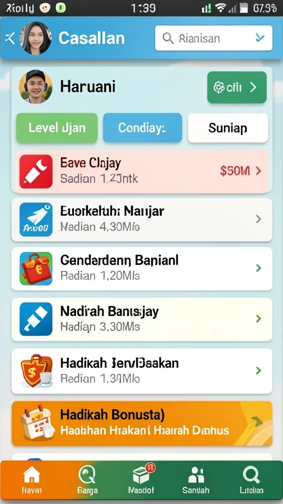 Tampilan antarmuka yang menarik dan mudah dinavigasi.