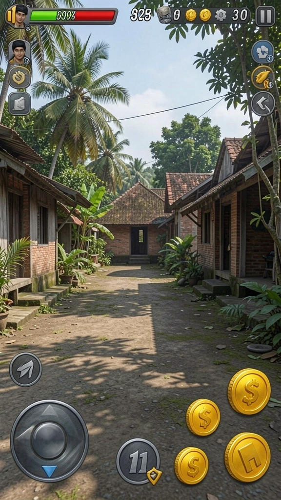 Pertempuran epik antara pasukan dan naga.