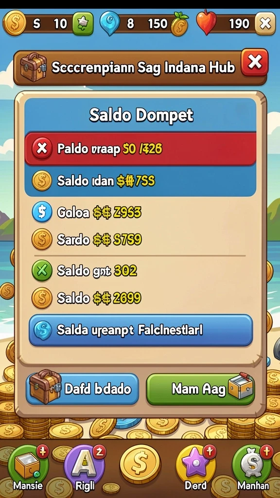 Tangkapan layar dari aksi mendebarkan dalam game.