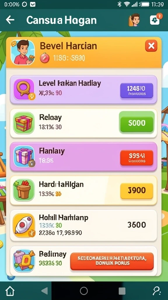 Berbagai mesin slot dengan tema unik dan menarik.