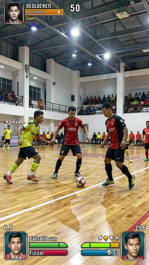 Karakter dengan kemampuan unik siap untuk bertempur.