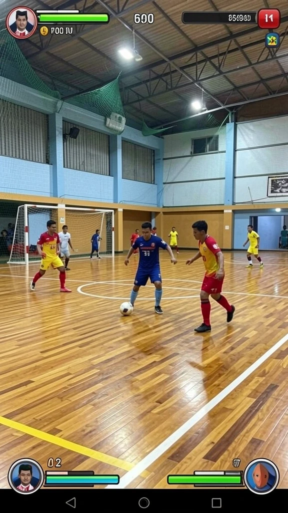 Karakter utama siap beraksi dalam petualangan seru.