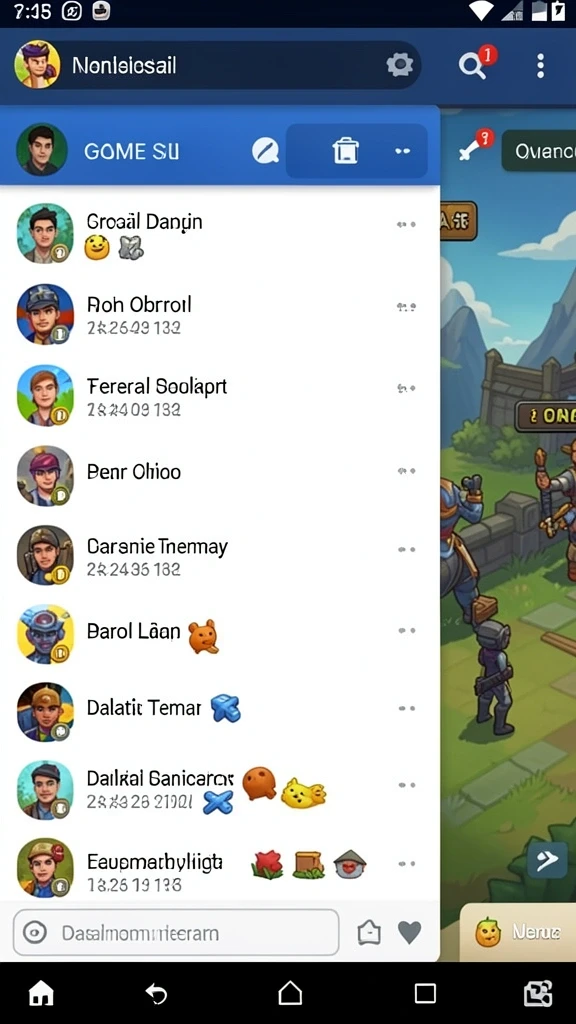 Screenshot pertama menampilkan karakter utama dalam aksi.