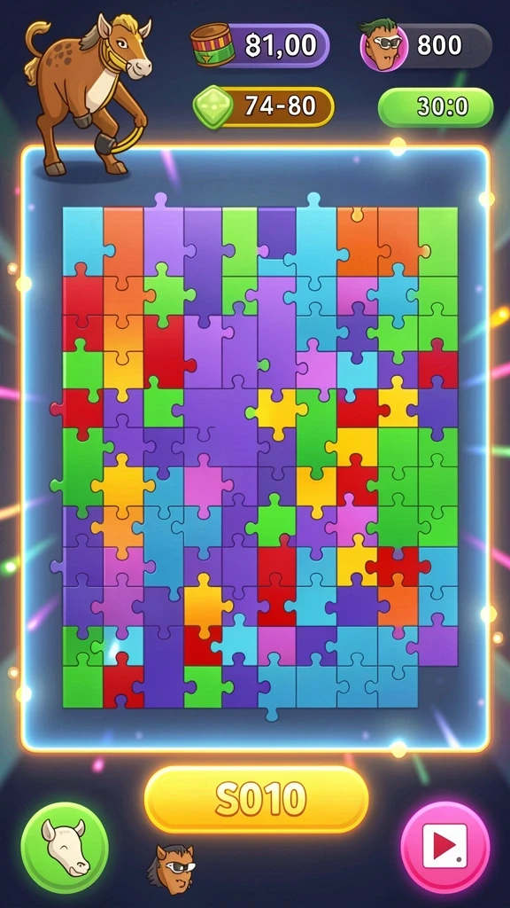 Tampilan awal game yang menarik dan user-friendly.