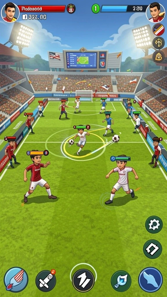 Karakter dengan desain yang unik dan menarik.