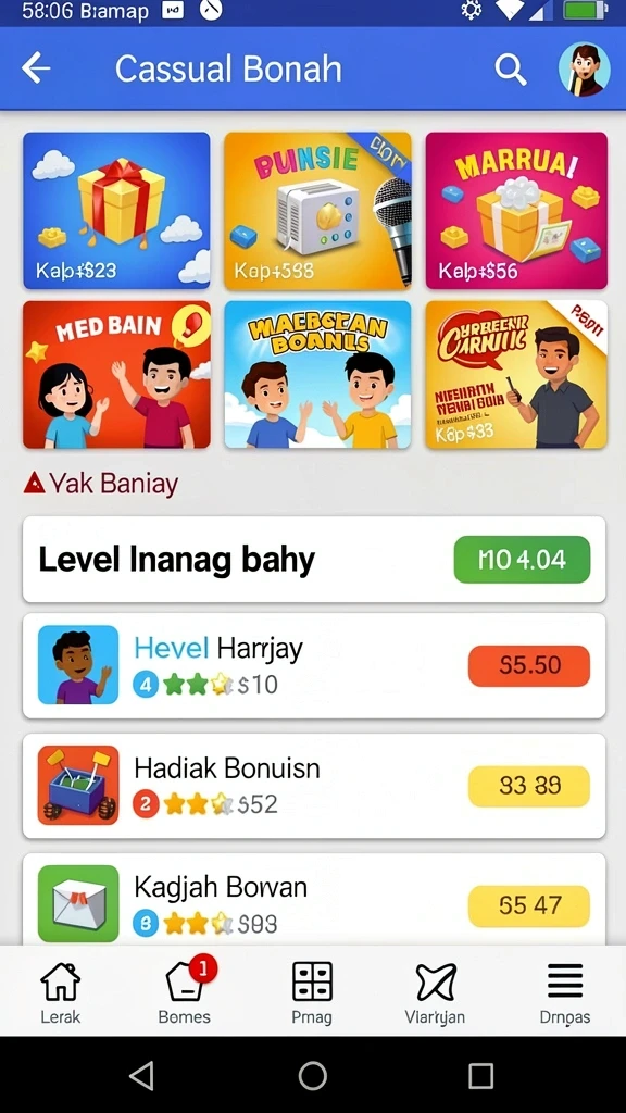 Tampilan antarmuka yang intuitif dan menarik.