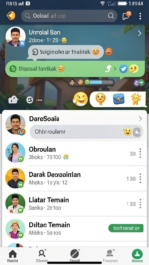 Tampilan awal permainan dengan efek grafis yang memukau.