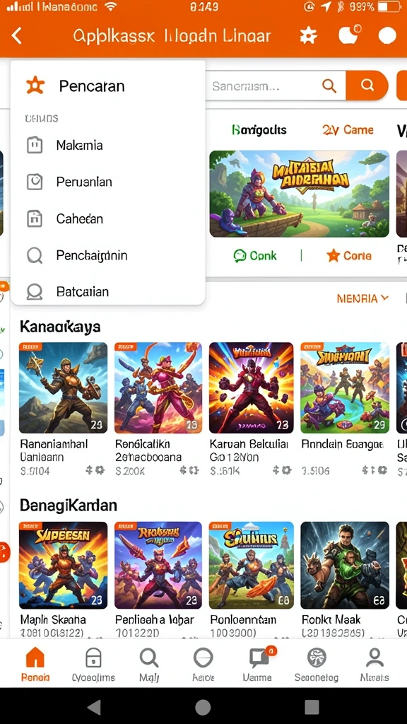 Mode permainan yang variatif dan seru.