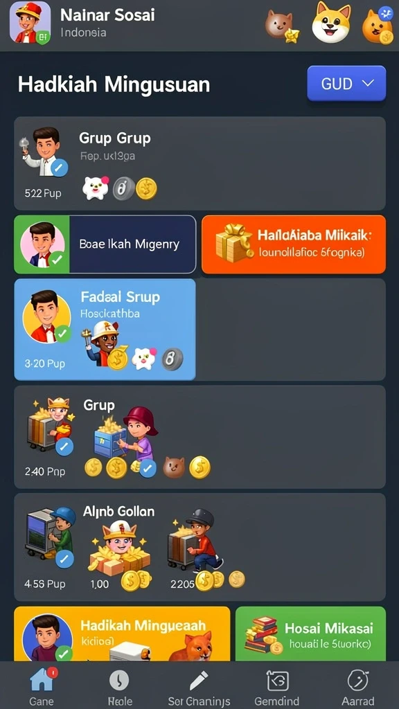 Berbagai mode permainan yang bisa dipilih sesuai selera.
