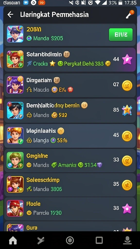 Grafis karakter yang unik dan penuh warna dalam YUMETOTO.